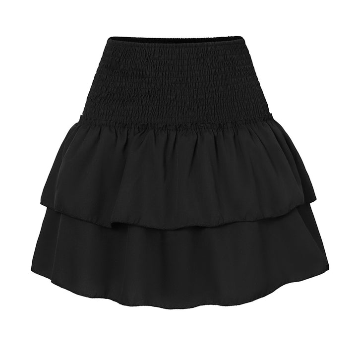 Women's A-Line Summer Mini Skirt with Smocked Waist