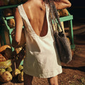 Women's Backless Summer Dress with Sleeveless Style