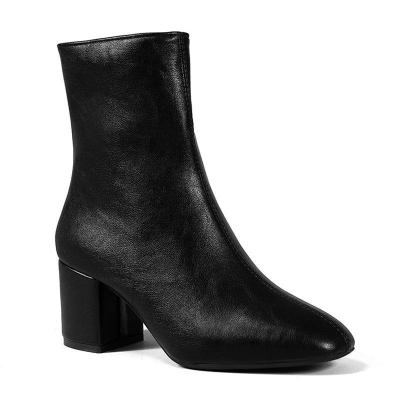 Women's Black Ankle Boots - Stylish Booties for Women