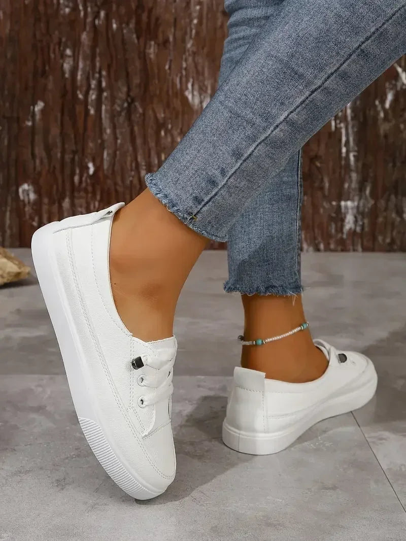 Women's Casual Lace-Up Flat Shoes