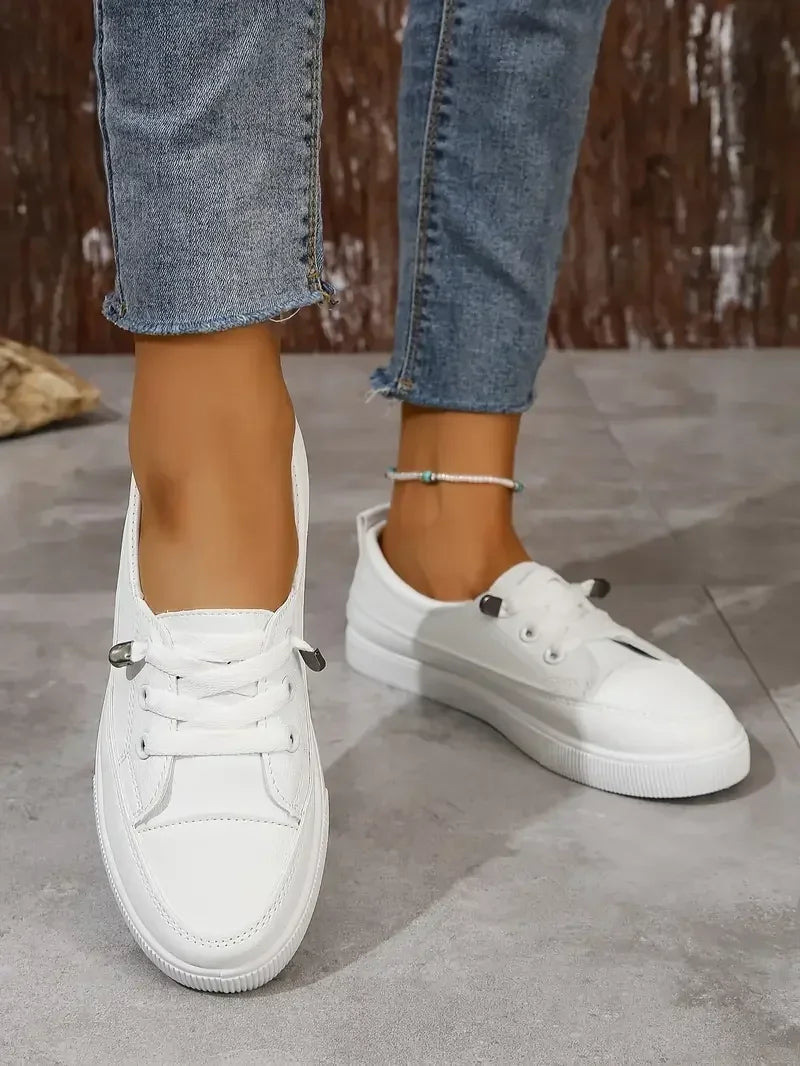 Women's Casual Lace-Up Flat Shoes
