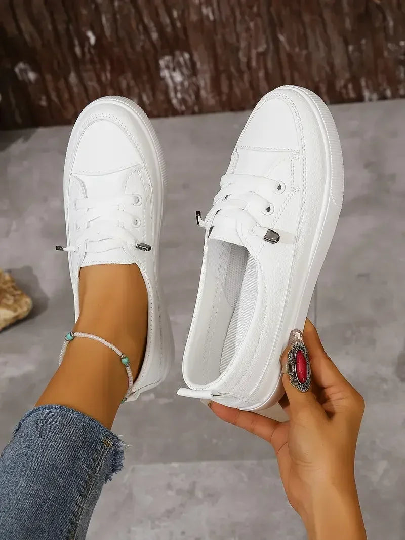Women's Casual Lace-Up Flat Shoes