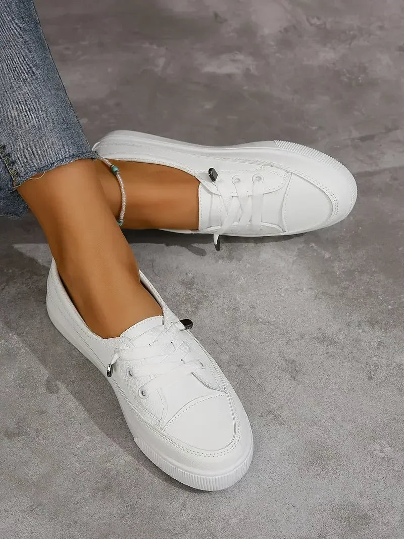 Women's Casual Lace-Up Flat Shoes