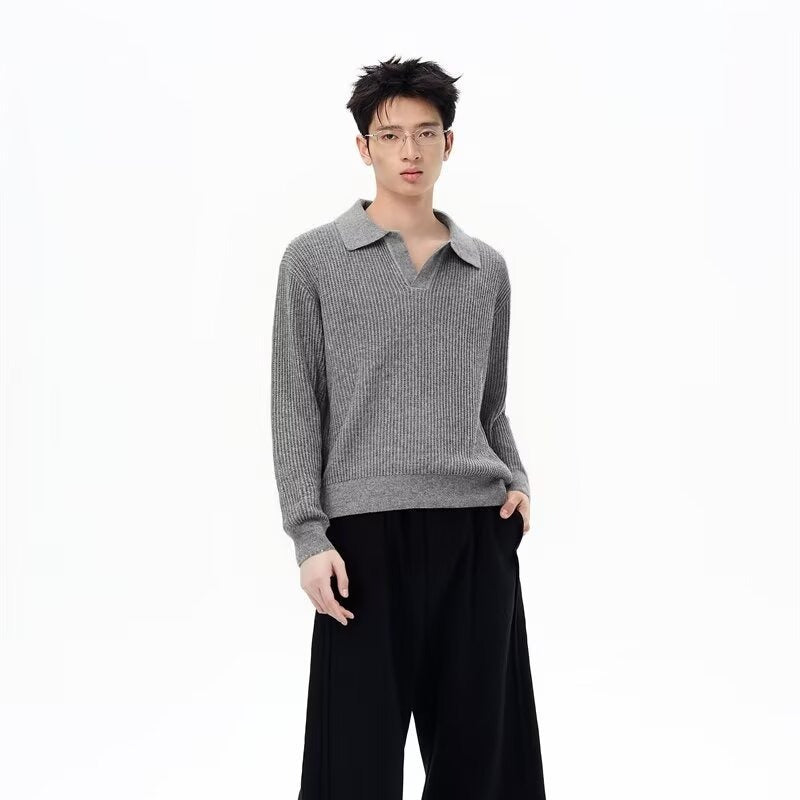 Men's Casual Loose-Fitting Pullover Sweater