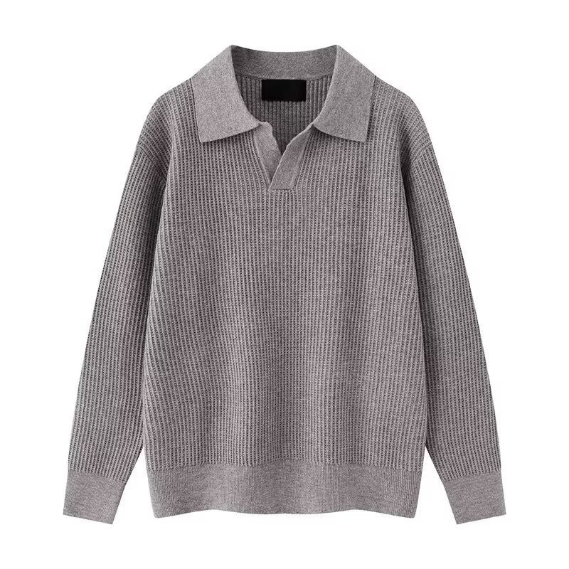 Men's Casual Loose-Fitting Pullover Sweater