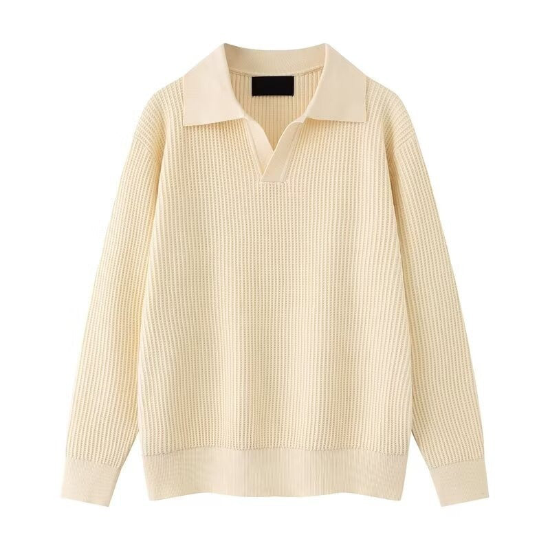 Men's Casual Loose-Fitting Pullover Sweater