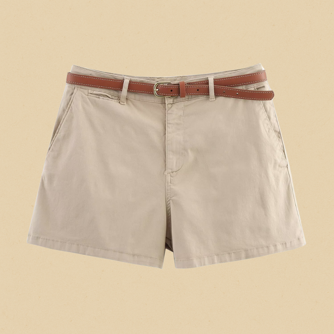 Women's Chino Capri Shorts Casual Summer Fit
