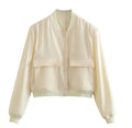 Women's Cropped Bomber Jacket