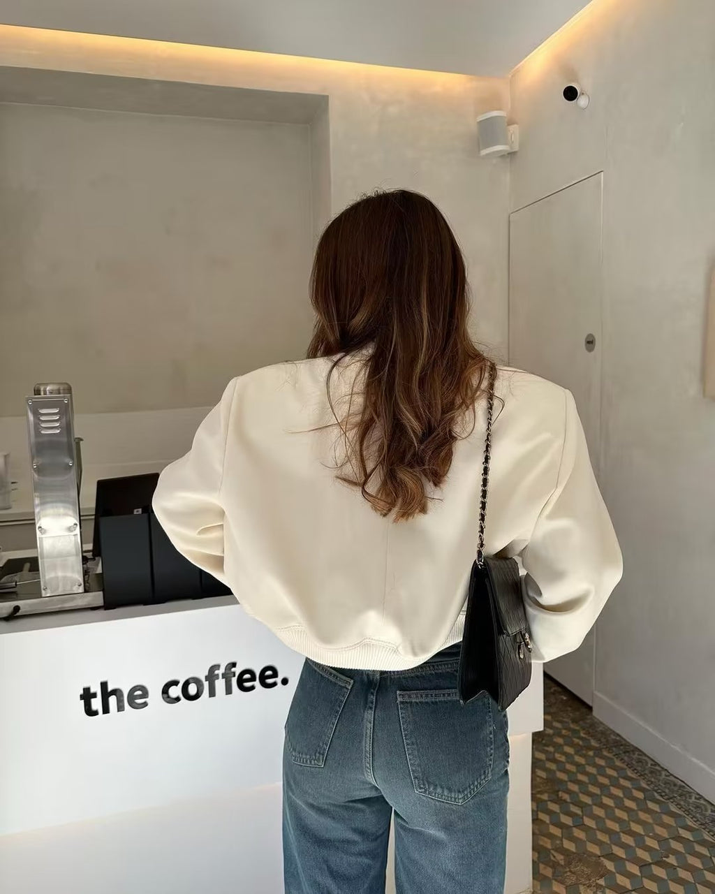 Women's Cropped Bomber Jacket