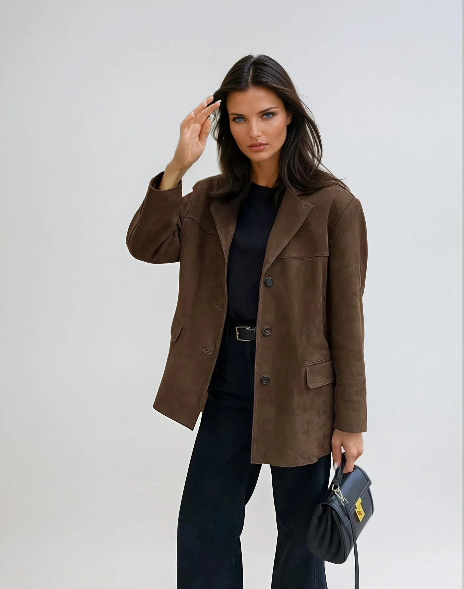 Women's Faux Suede Blazer