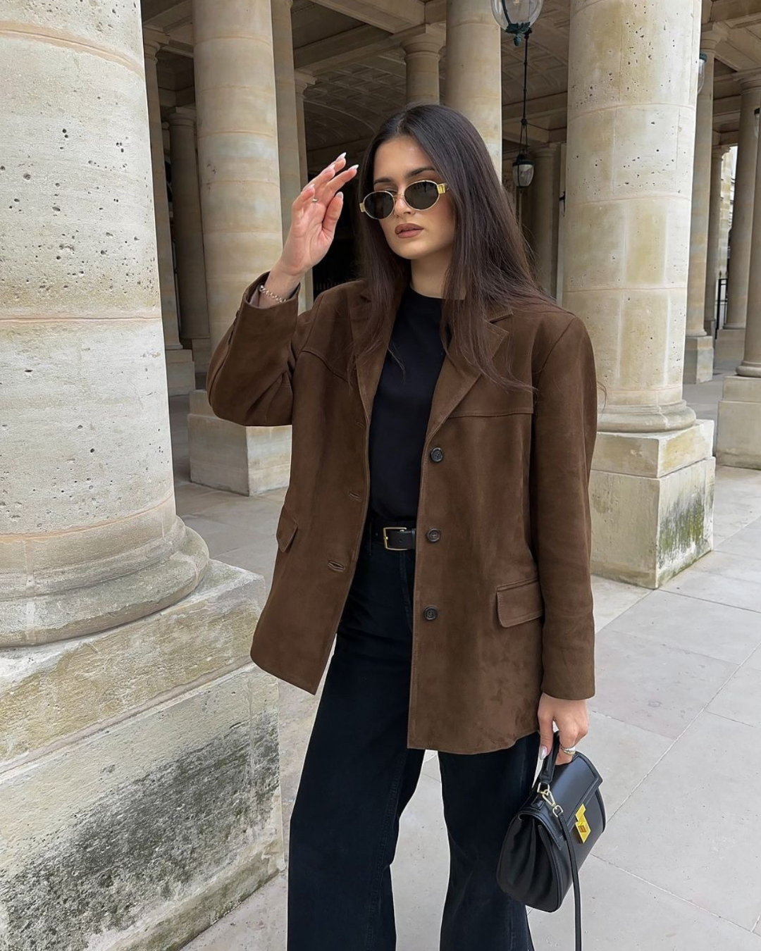 Women's Faux Suede Blazer