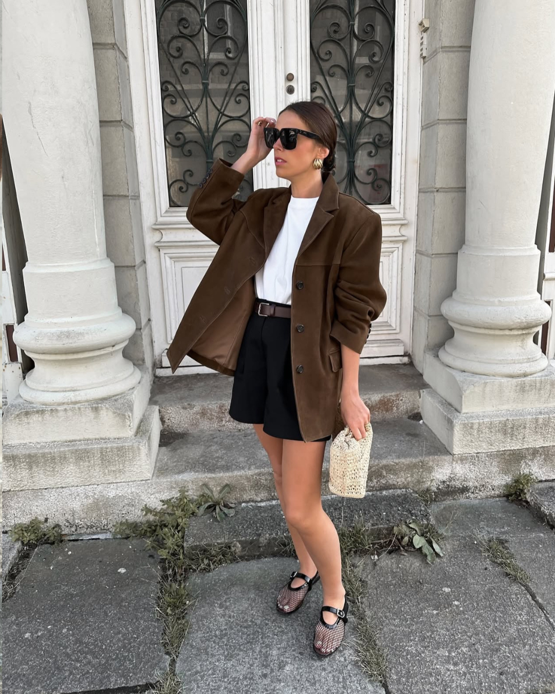 Women's Faux Suede Blazer