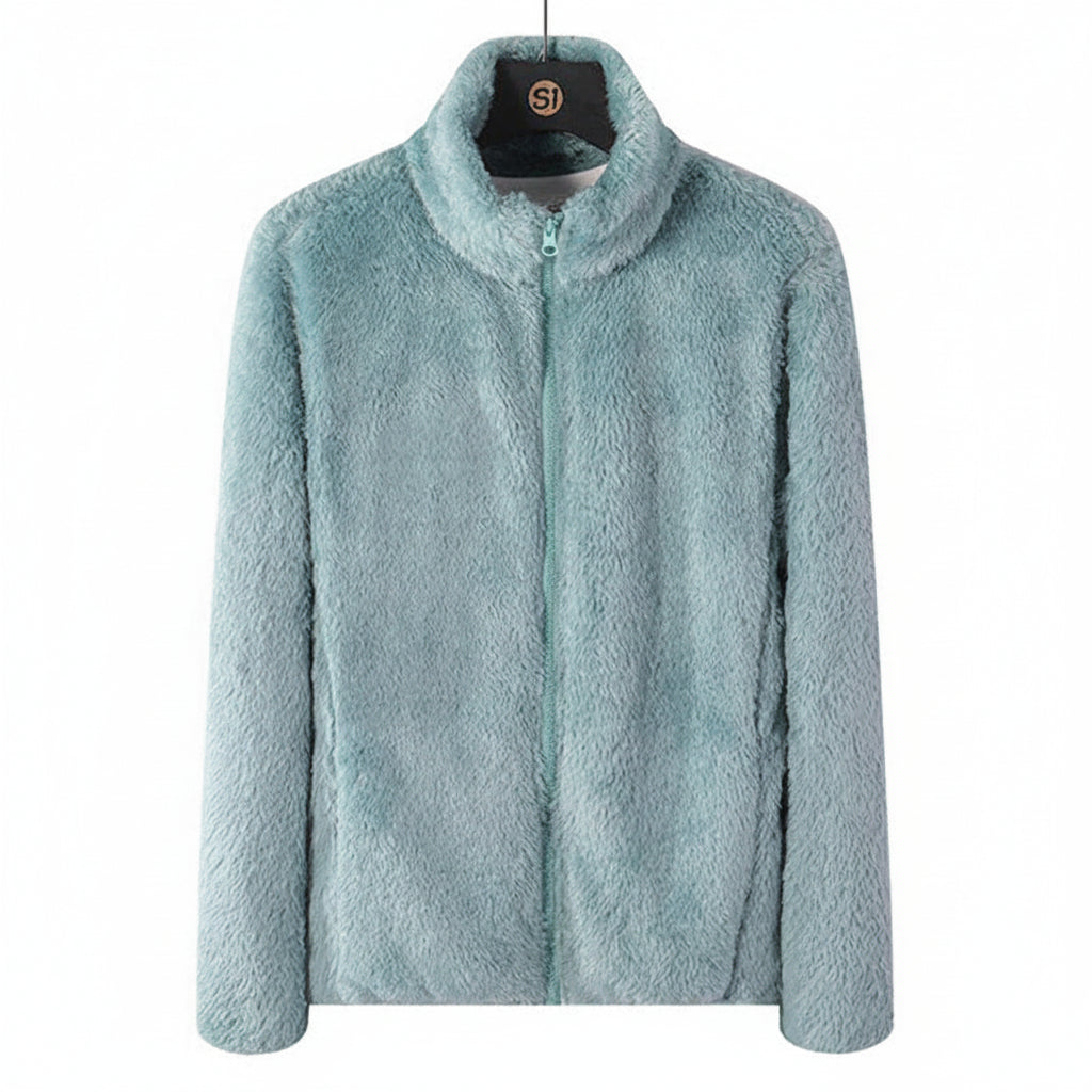 Women's Fleece Jacket with High Collar