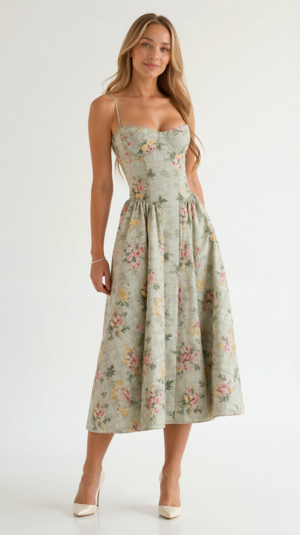 Women's Floral Midi Dress