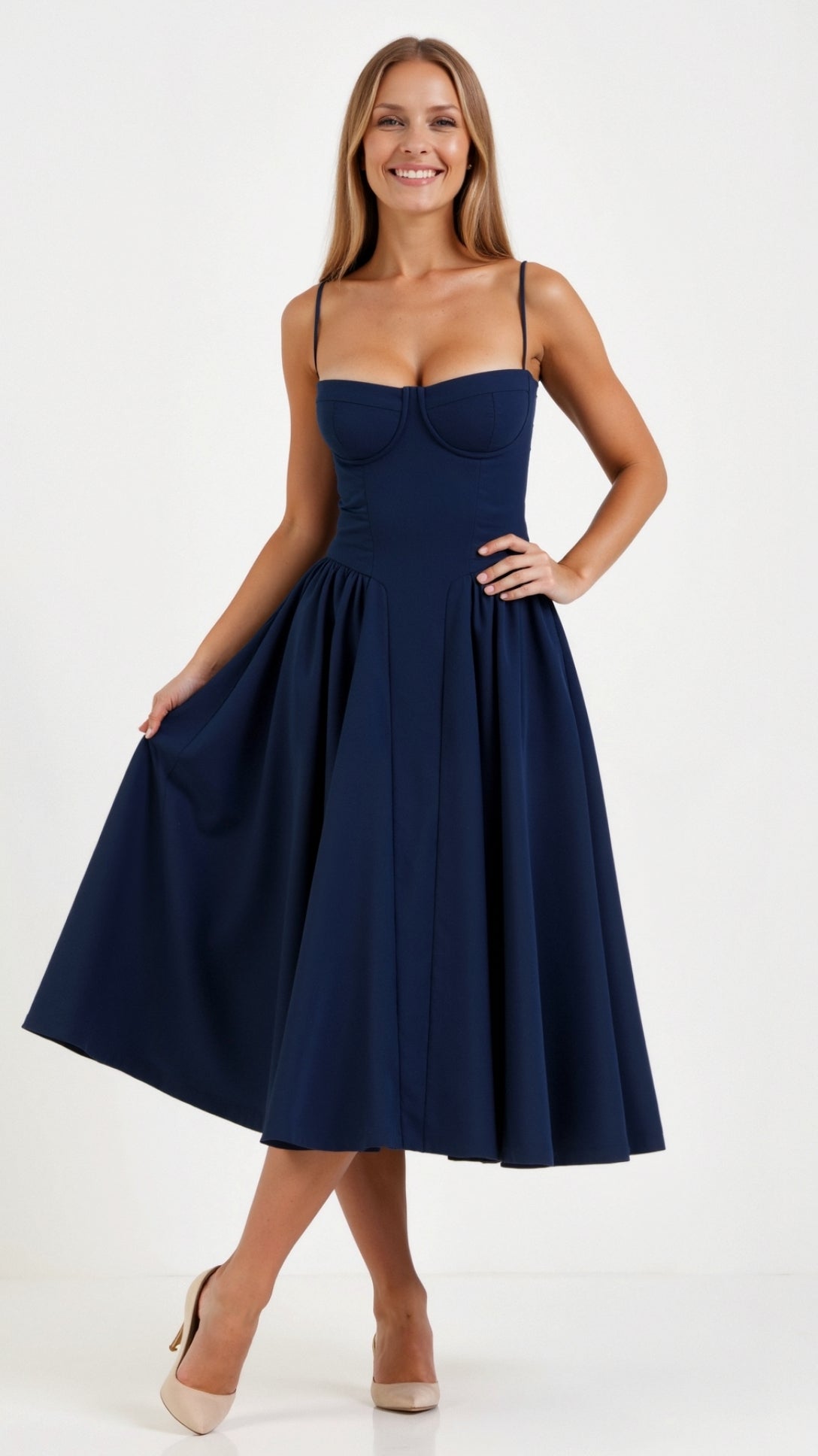 Women's Floral Midi Dress
