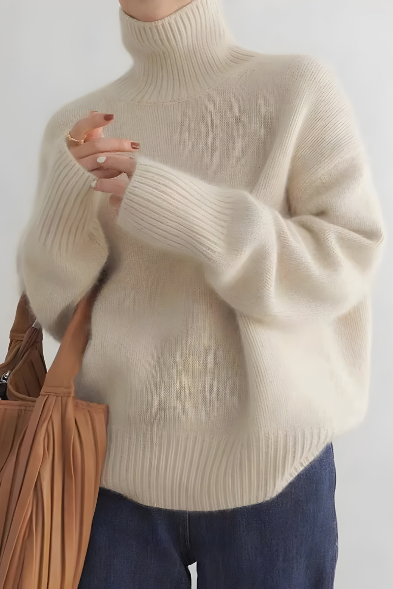 Women's Knitted Turtleneck Sweater