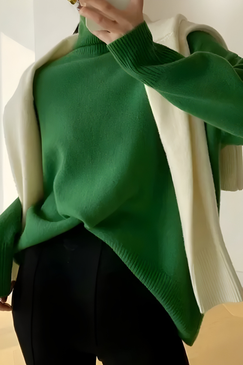 Women's Knitted Turtleneck Sweater