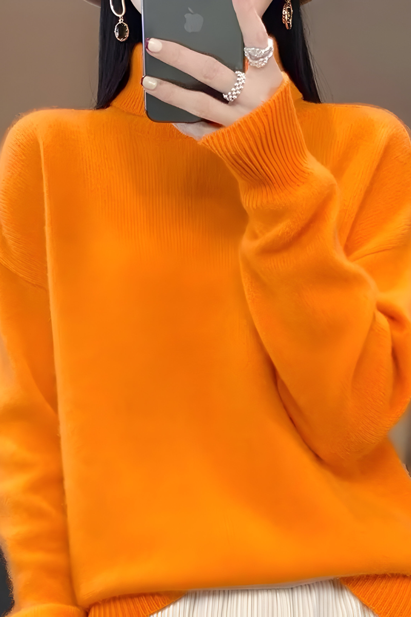 Women's Knitted Turtleneck Sweater