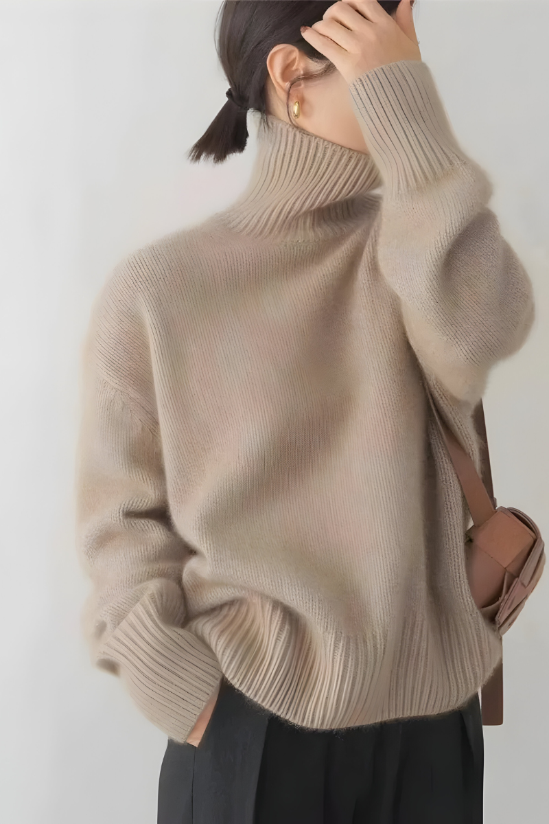 Women's Knitted Turtleneck Sweater