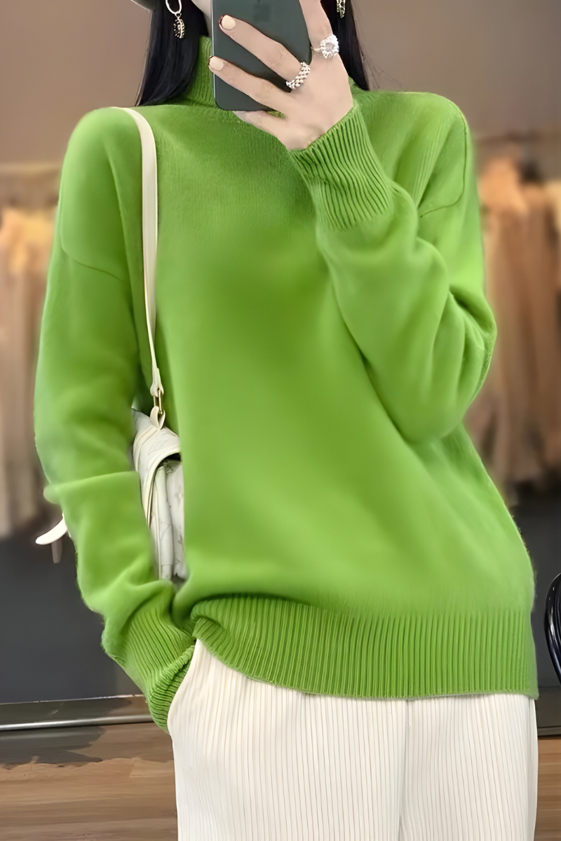 Women's Knitted Turtleneck Sweater