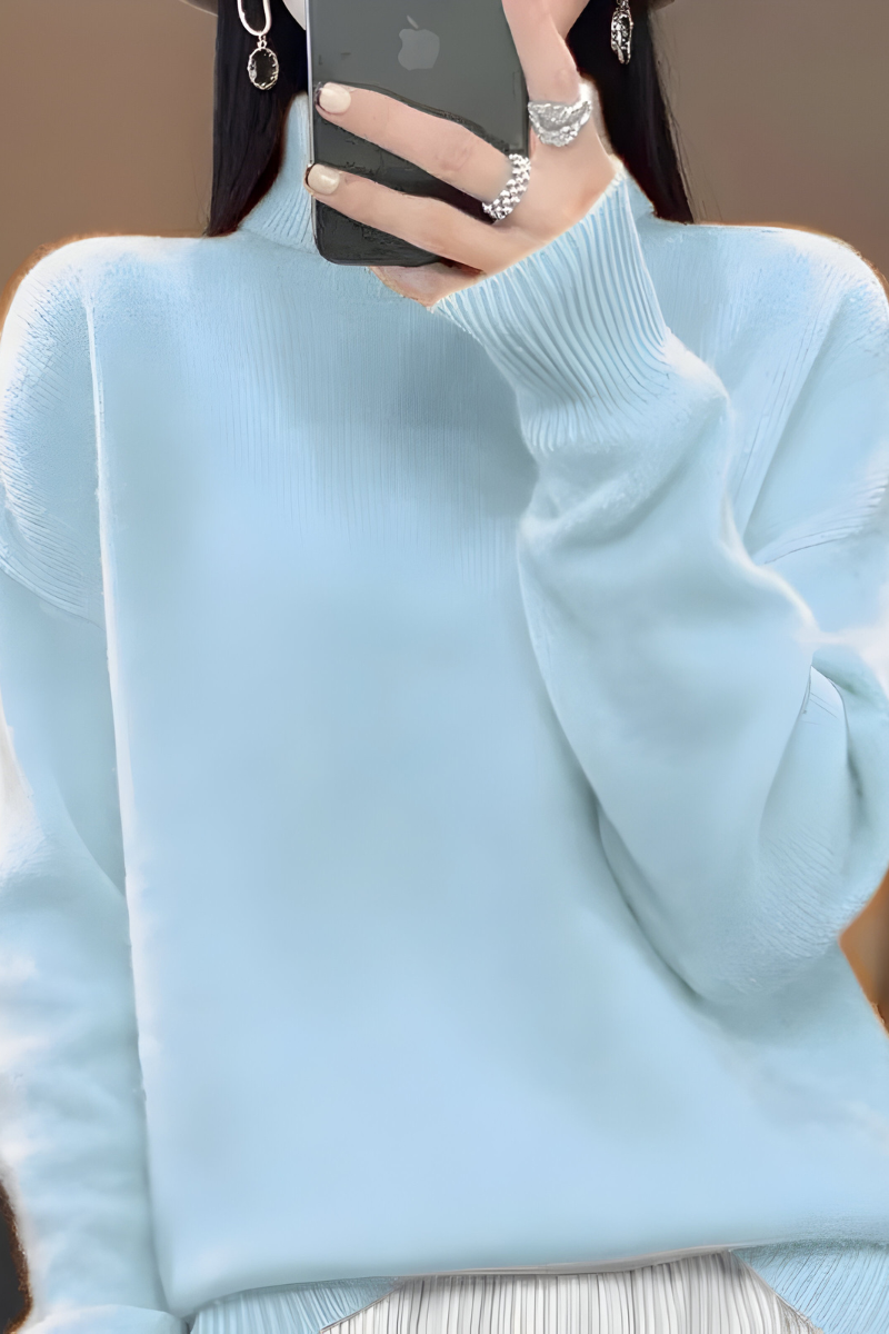Women's Knitted Turtleneck Sweater