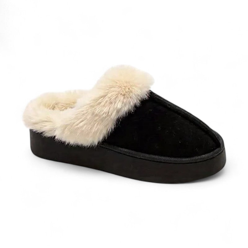 Women's Furry Wedge Slipper Boots - Best Slippers for Women