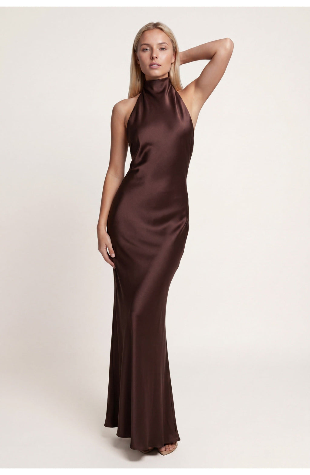 Women's Halter Neck Maxi Dress for Formal and Cocktail Events
