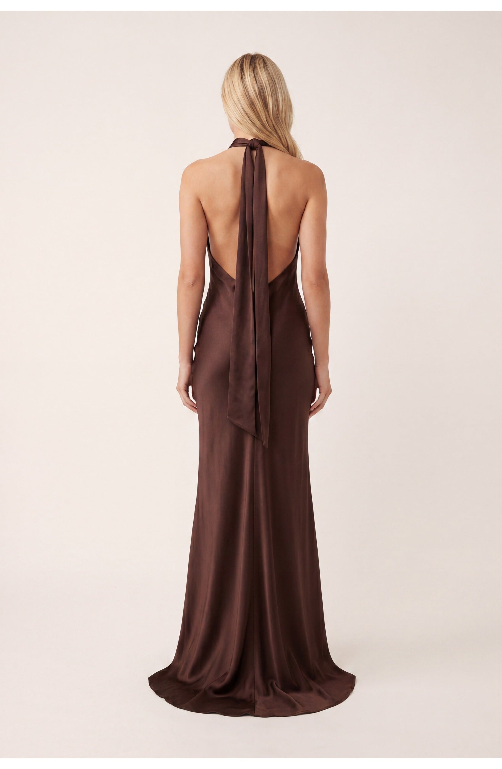 Women's Halter Neck Maxi Dress for Formal and Cocktail Events