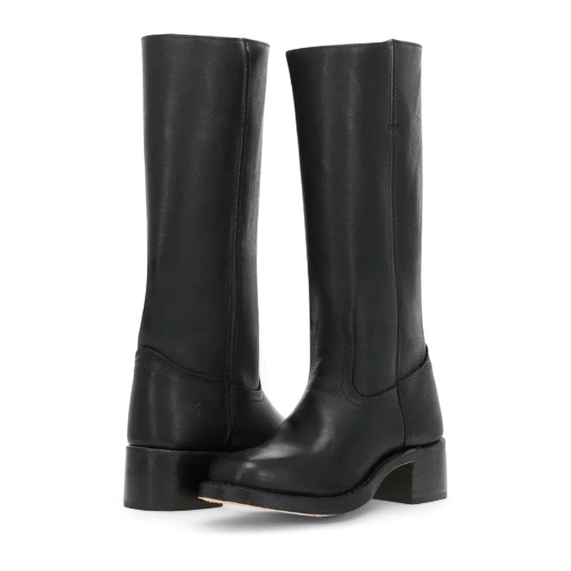Women's Knee High Black Leather Boots