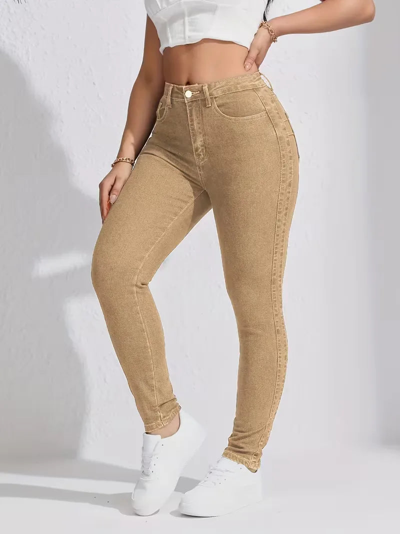 Women's High Waist Skinny Jeans