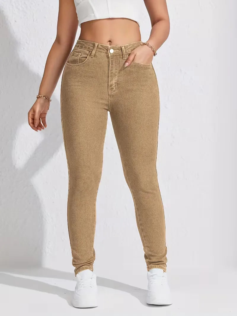 Women's High Waist Skinny Jeans