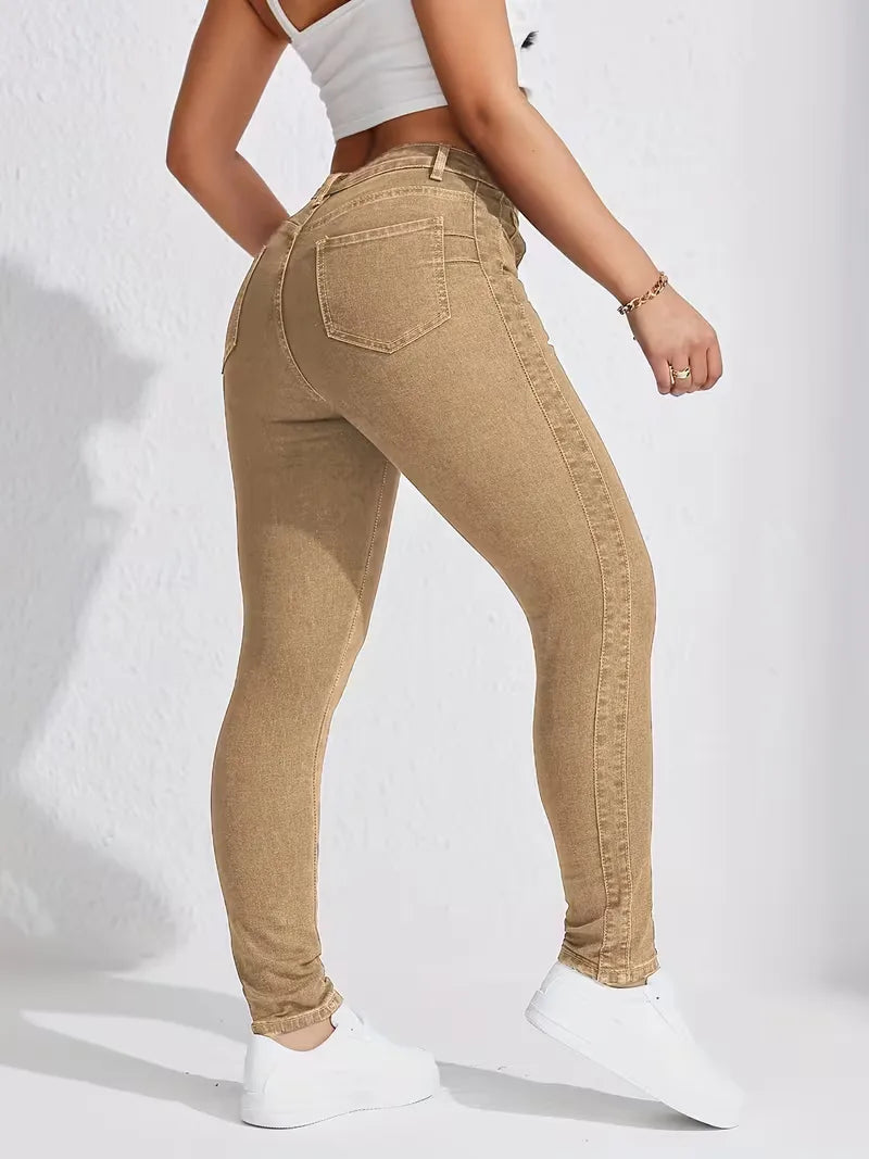 Women's High Waist Skinny Jeans