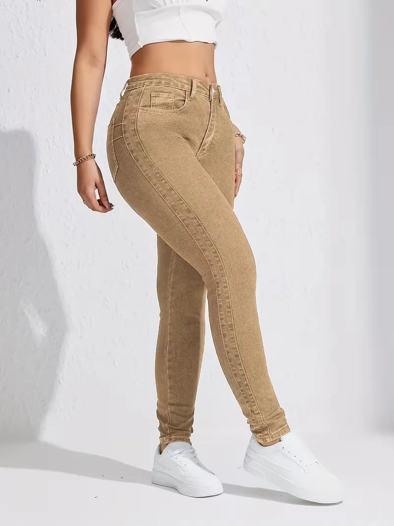 Women's High Waist Skinny Jeans
