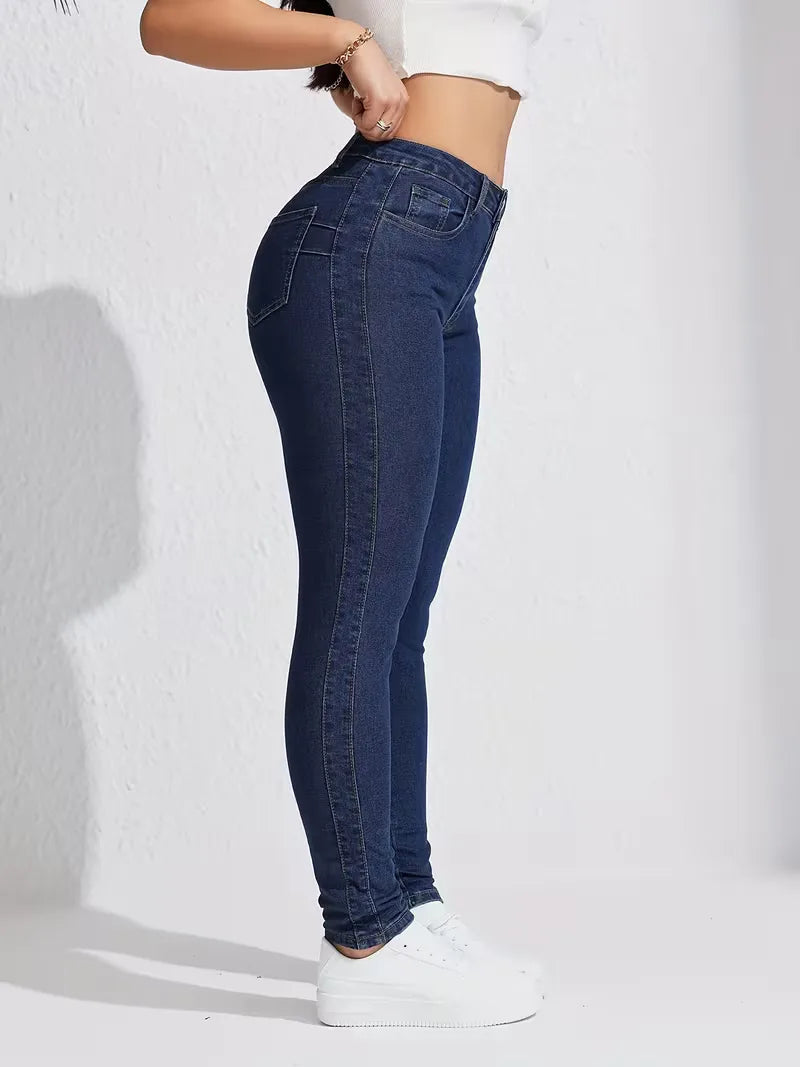 Women's High Waist Skinny Jeans