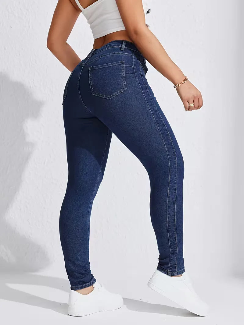Women's High Waist Skinny Jeans
