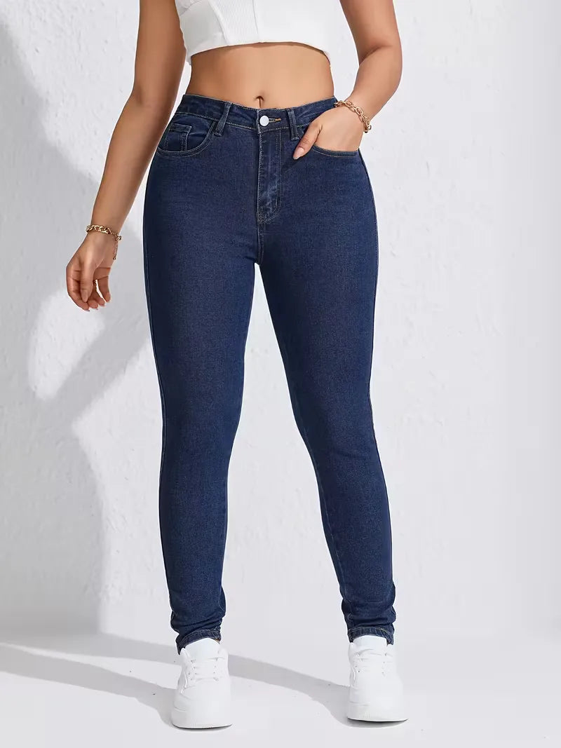 Women's High Waist Skinny Jeans