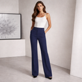 Women's High Waist Straight-Leg Pants for Versatile Style