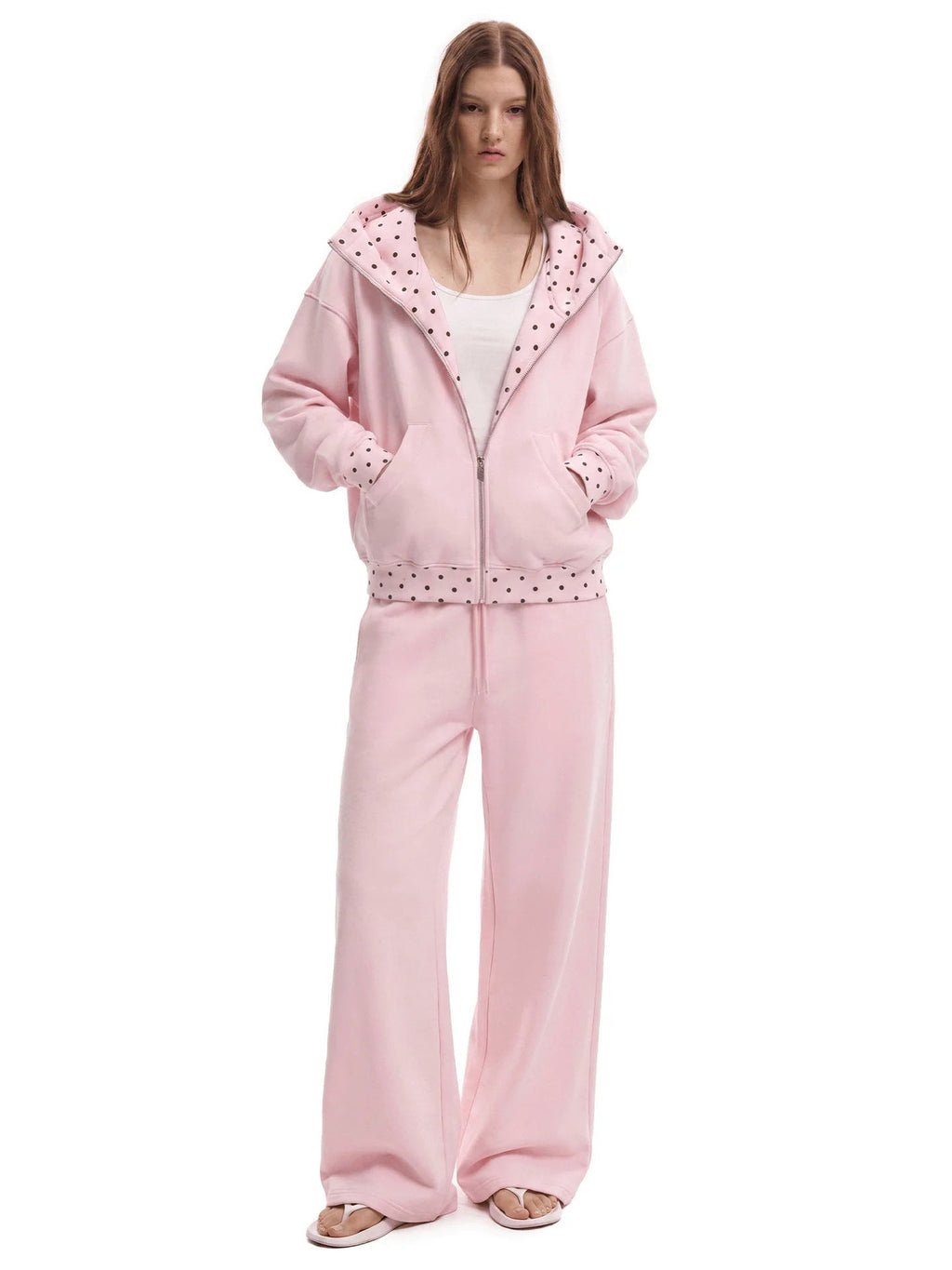 Women's Jogger Set - Casual Two Piece Pants Set with Hooded Top