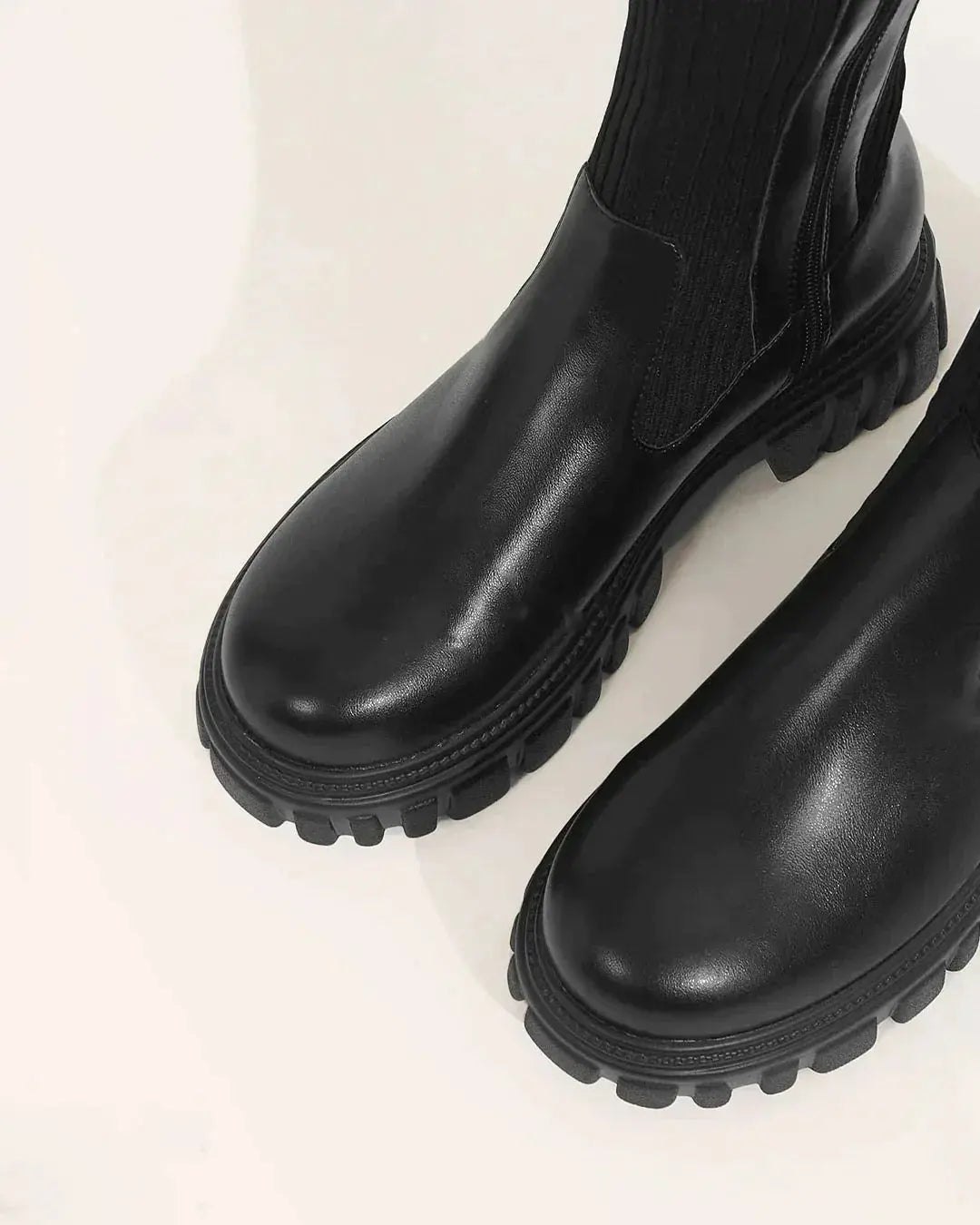 Women's Knee-High Elastic Knitted Boots