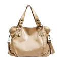 Women's Large Soft Leather Handbag with Adjustable Strap