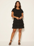 Women's Layered Ruffle Summer Dress