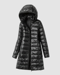 Women's Lightweight Long Coat with Detachable Hood