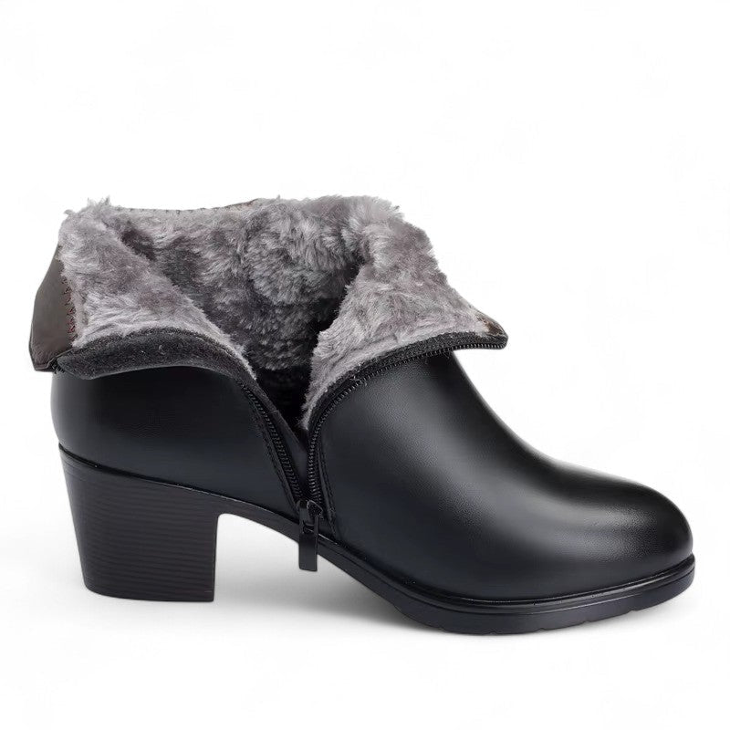 Women's Lined Black Ankle Boots for Versatile Everyday Style
