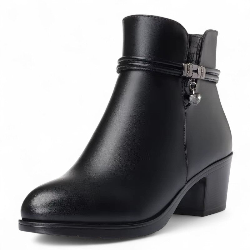 Women's Lined Black Ankle Boots for Versatile Everyday Style