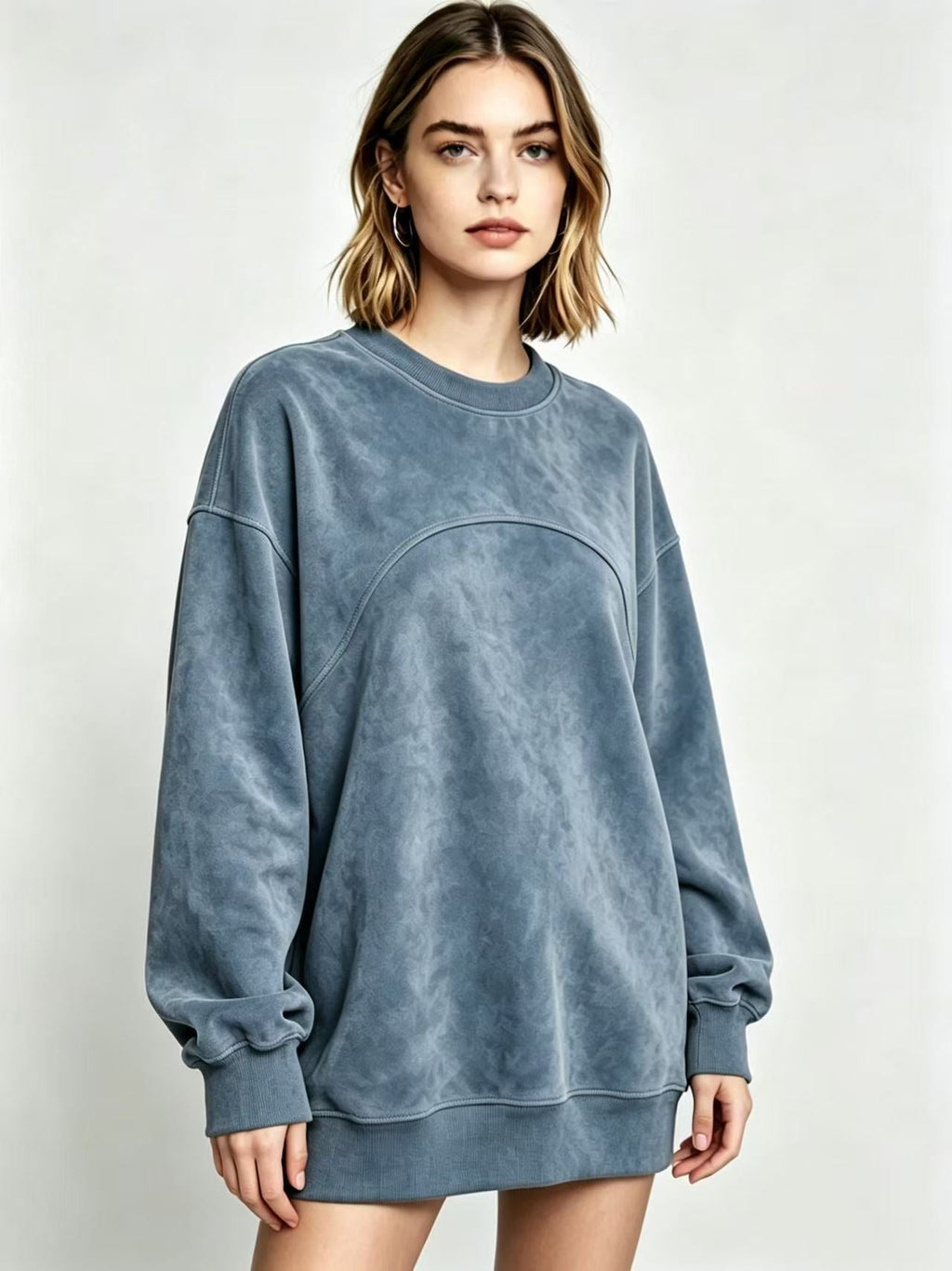 Women's Long-Sleeve Drop-Shoulder Pullover Top