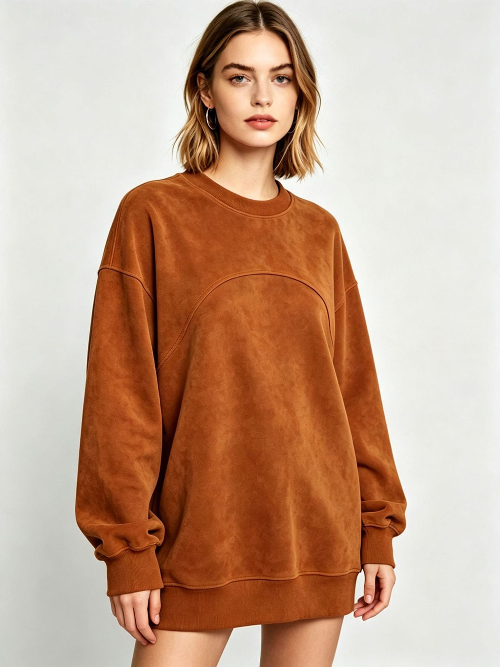 Women's Long-Sleeve Drop-Shoulder Pullover Top