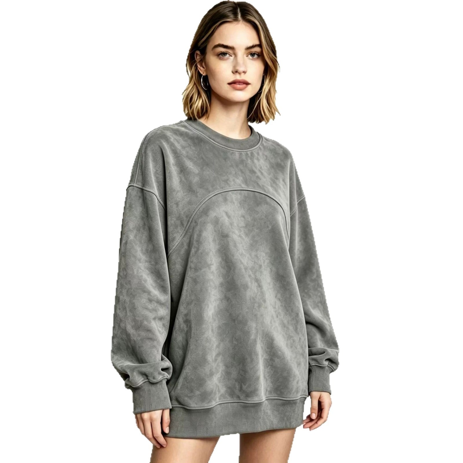 Women's Long-Sleeve Drop-Shoulder Pullover Top