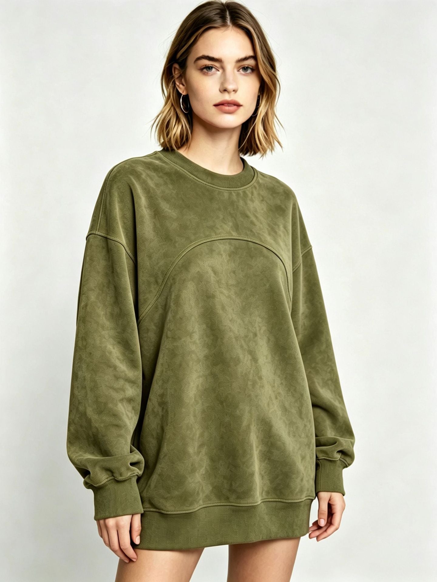Women's Long-Sleeve Drop-Shoulder Pullover Top