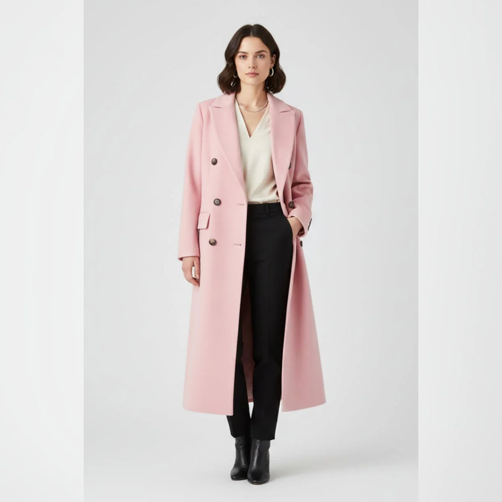 Women's Long Lapel Collar Coat