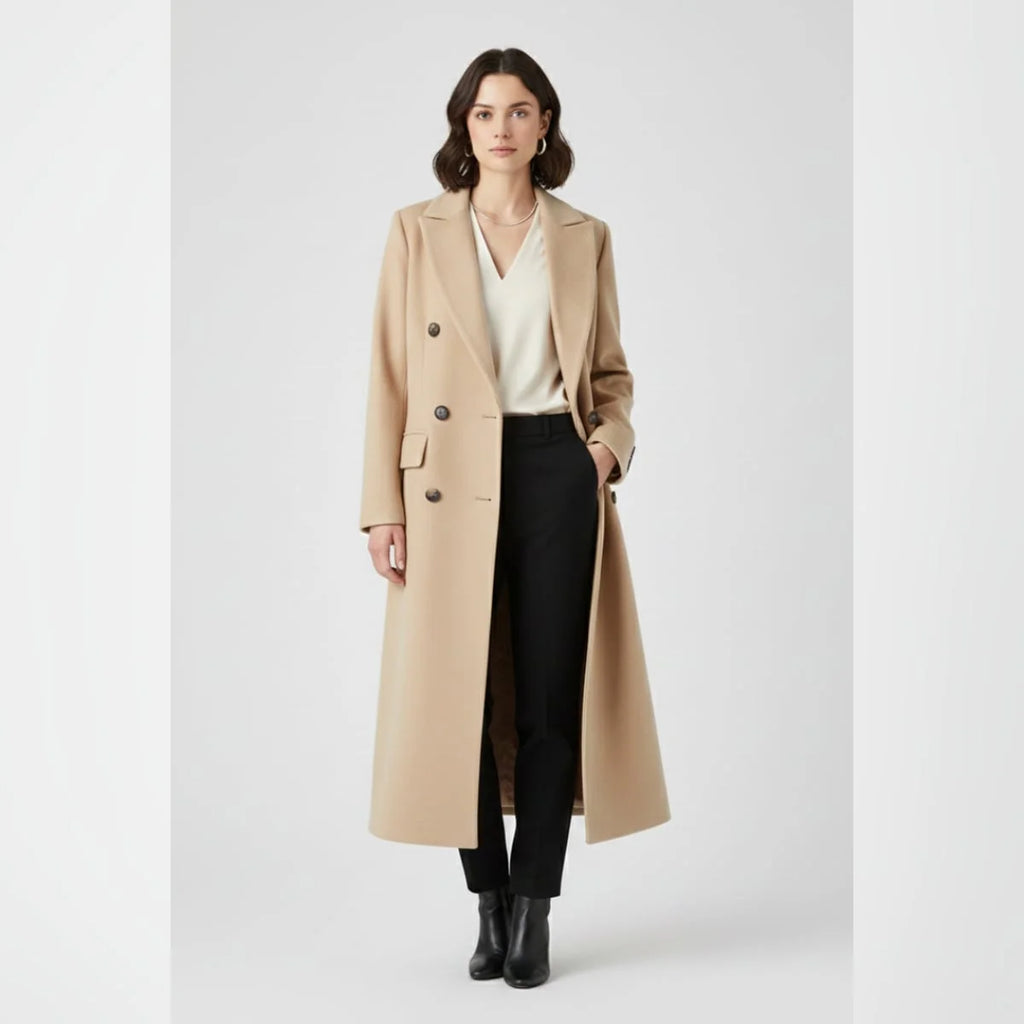 Women's Long Lapel Collar Coat